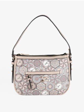Women's handbag with prints