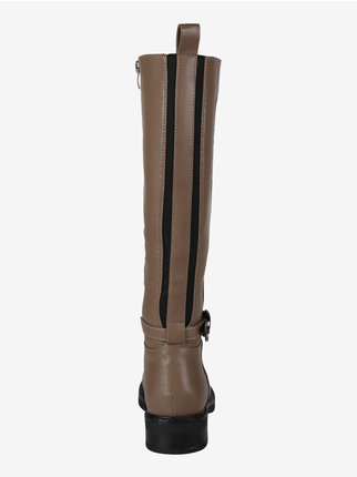Women's high boots with strap