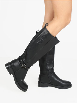 Women's high boots with strap