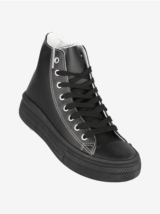 Women's high sneakers with platform