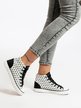 Women's high sneakers with print