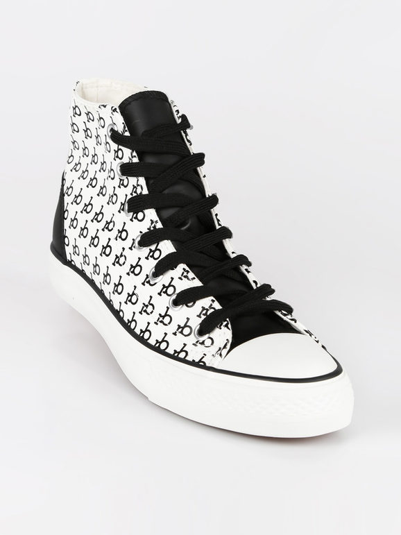 Women's high sneakers with print