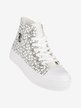Women's high-top sneakers in printed canvas