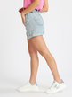 Women's high-waisted denim shorts