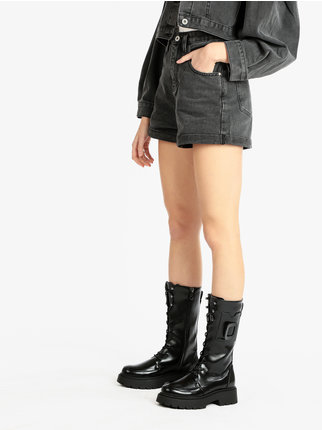 Women's high waisted denim shorts