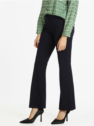 Women's high-waisted flared trousers