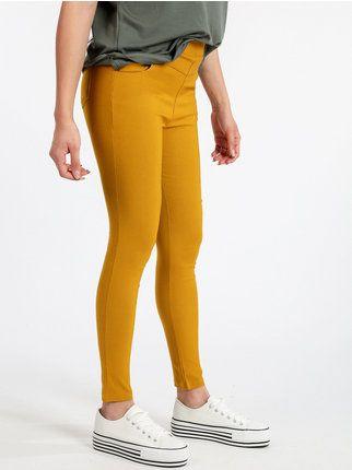 Women's high-waisted stretch trousers