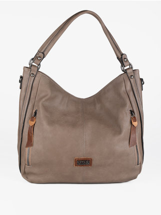 Women's hobo bag with zip