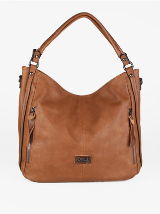 Women's hobo bag with zip