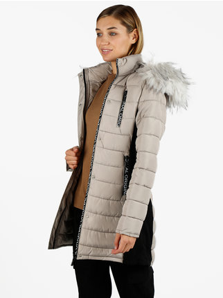 Women's jacket with furry hood