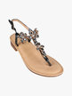 Women's jewel thong sandals