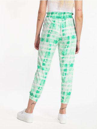 Women's jogger trousers with cuffs