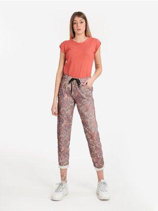 Women's jogger trousers with print