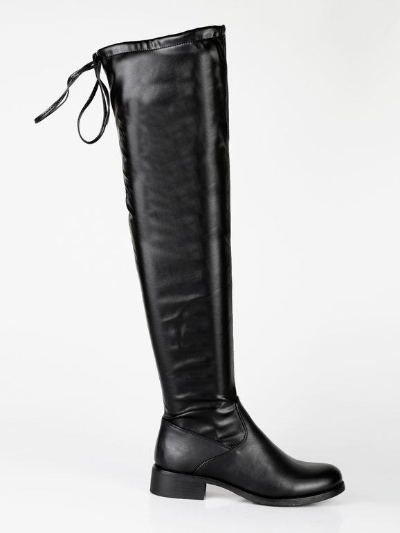 Women's knee-high boots without heel