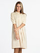 Women's knitted dress with collar