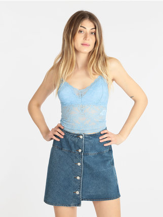 Women's lace cropped top