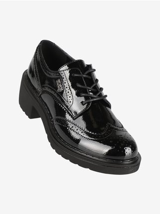 Women's lace-up brogues with heels