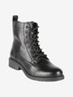 Women's lace-up leather combat boots