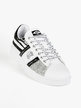 Women's lace-up sneakers with glitter