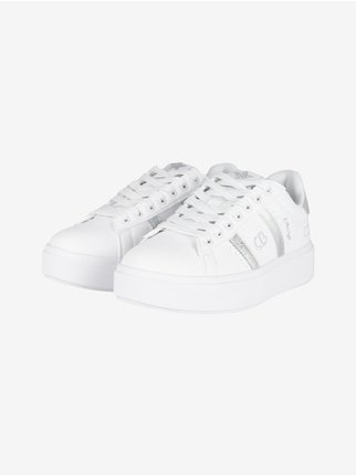 Women's lace-up sneakers with platform