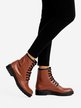 Women's leather combat boots
