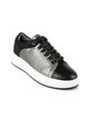 Women's leather sneakers with platform