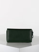 Women's leather wallet with zip