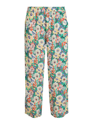 Women's light floral palazzo pants