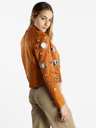 Women's light jacket with rings