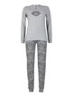 Women's long pajamas in spotted cotton