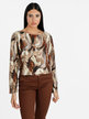 Women's long-sleeved shirt with print