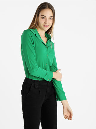 Women's long-sleeved stretch shirt