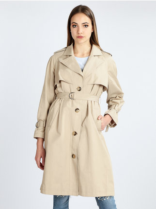 Women's long trench coat