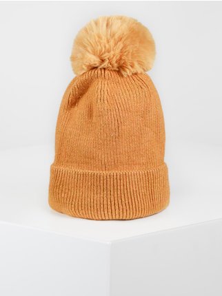 Women's lurex knit hat