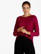 Women's lurex sweater with long sleeves
