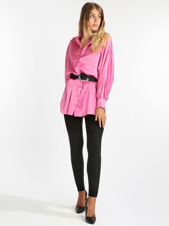 Women's maxi shirt with batwing sleeves