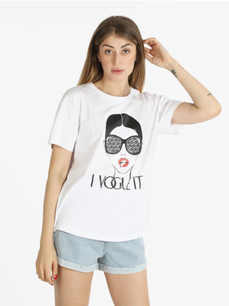 Women's maxi t-shirt with print