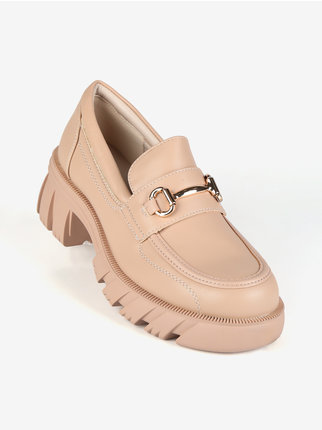 Women's moccasins with heels