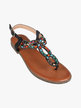 Women's multicolor thong sandals