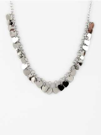 Women's necklace with hearts