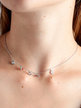 Women's necklace with rhinestones