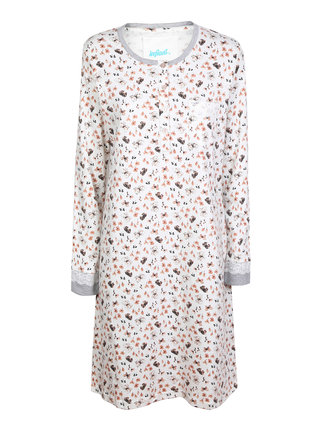 Women's nightgown with floral print