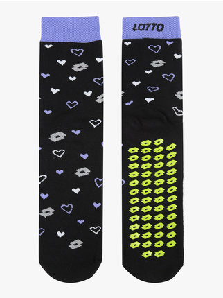 Women's non-slip heart socks