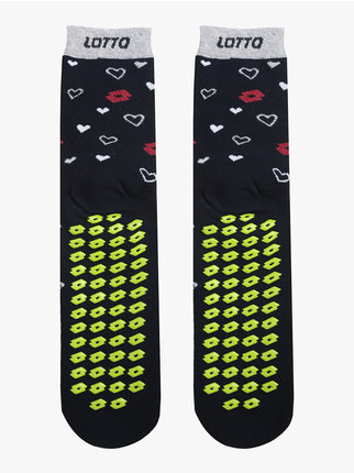 Women's non-slip socks with hearts