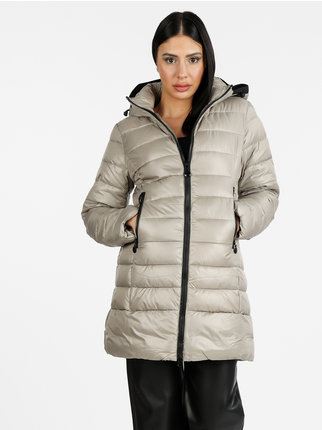Women's padded jacket with hood