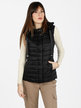 Women's padded vest with hood