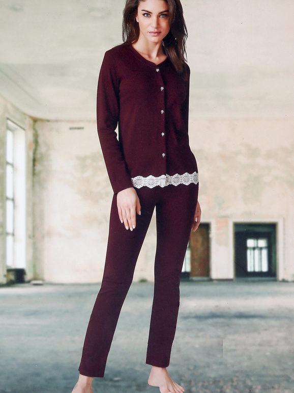 Women's pajamas with buttons