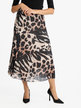 Women's pleated skirt with print
