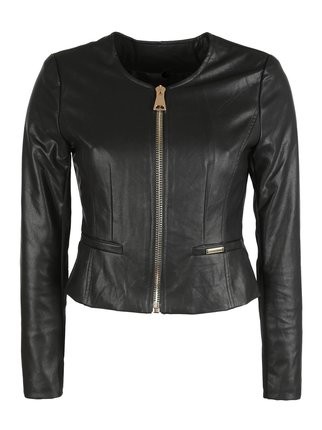 Women's plus size faux leather jacket