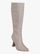 Women's pointed suede boots with heels